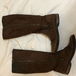 Steve Madden brown suede knee high boots